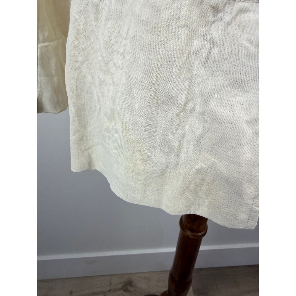 RARE VTG Prada Cream Linen Devore Burnout Blazer Made in Italy * FLAWS * - Picture 12 of 16